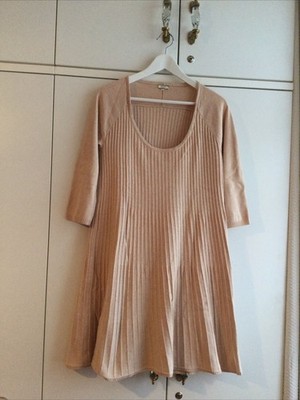 Noa Noa Strickkleid Gr. L 40 beige, schön!