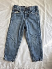 Zara Girls Mom Fit Jean Ajustable Waistband Size 2-3yr