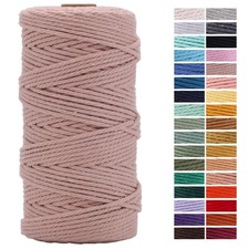 Pinkish Grey Macrame Cord 3mm x 109Yards,Colored x 109yards,