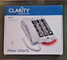Clarity JV35 Amplified Phone Large Buttons with Braille, Talk Back Numbers 