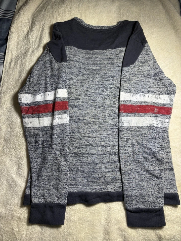 New York Rangers Camiseta Manga Larga Peso Pesado Rojo Chaqueta Pequeña Foto 2 de 4