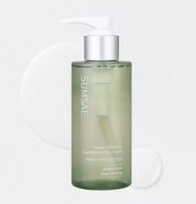 Pore Control Cleansing Gel Foam - Korean Skincare Gel to Foam Cleanser with G...