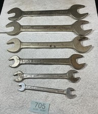 6 VINTAGE KING DICK 5/8 3/4 11/16 9/16 1/2 3/8 7/16 5/16 1/4 1/8 3/16 W SPANNER
