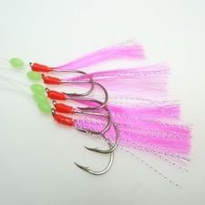 Fladen 5 Hook Pink Fire Rig Hook Size 3/0