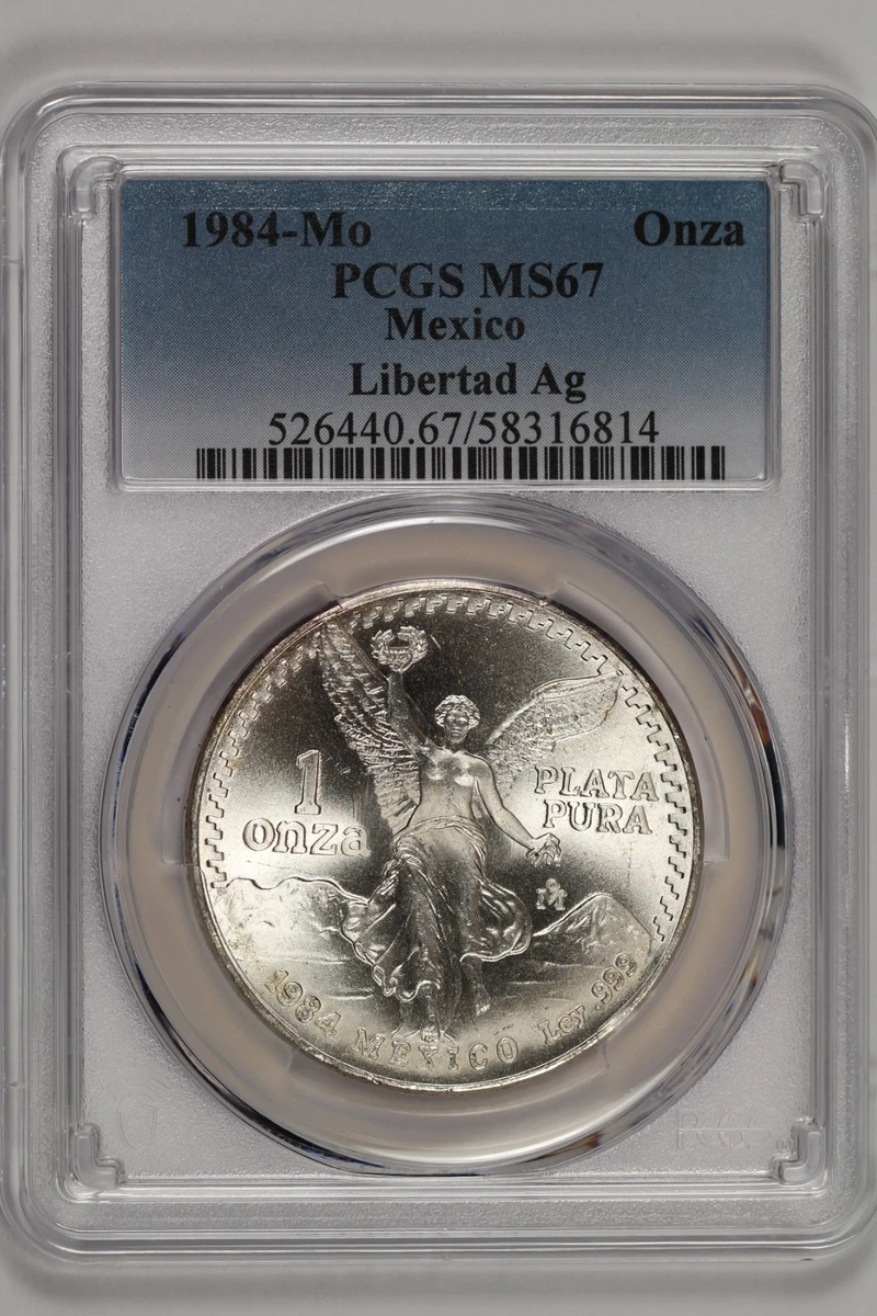 Mexican Libertad 1 oz Precious Metal Content per Unit 1984 Silver