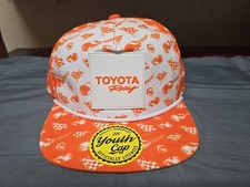 Orange Toyota Racing Hat Snapback Youth Trucker Hat
