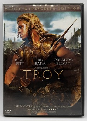 Troy DVD Widescreen 2-Disc Set Brad Pitt Eric Bama Orlando Bloom Brian Cox 2005