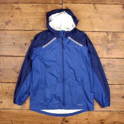 Vintage L.L.Bean Outdoor Jacke XL Windbreaker Mantel 18 Blau Damen
