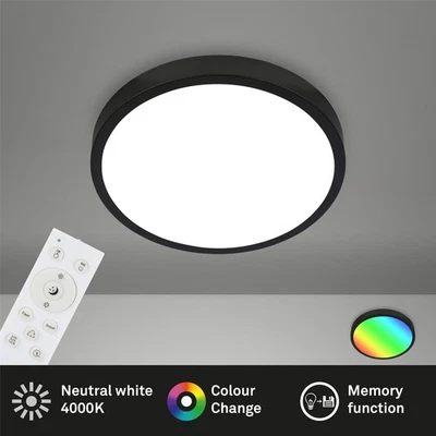 Deckenlampe Briloner LED 22W Ø 38CM Deckenlampe RGBW Dimmbar Fernbedienung 4000K - Bild 1 von 4