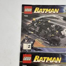 LEGO 7888  Instructions Manuals ONLY BATMAN TUMBLER JOKER'S SURPRISE Books 1 & 2