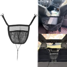 Car Storage Organizer Between Front Seats, Seat Back Net Bag, Pocket Handbag