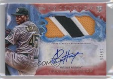 2017 Topps Inception Red 15/25 Jharel Cotton #IAP-JC Patch Auto 7i2