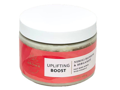 BATH & BODY WORKS AROMA UPLIFTING BOOST NEROLI BLOSSOM SALT BODY SCRUB 17 OZ NEW