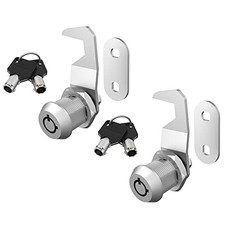 2 Pack Tool Box Locks with Keys, Zinc Alloy Cabinet Locks for RV Storage Door