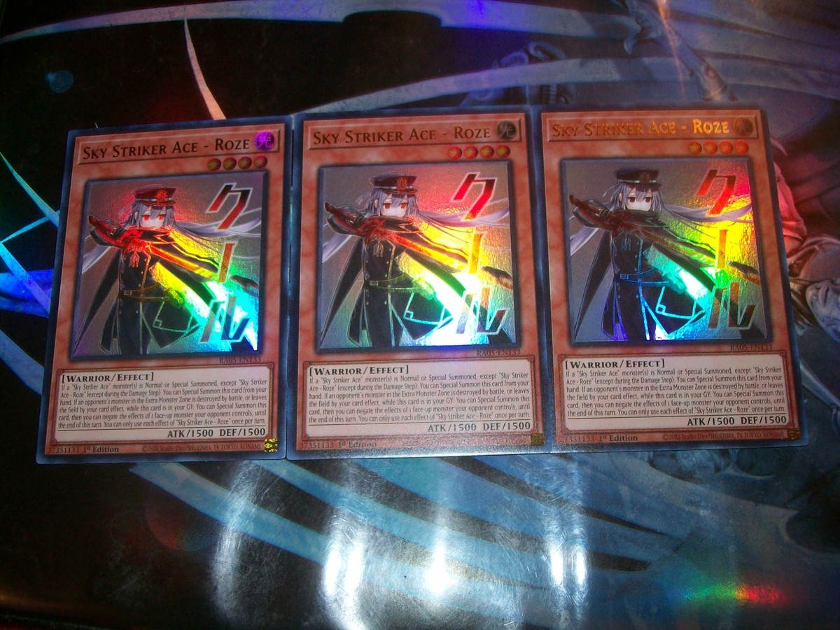 3x Sky Striker Ace - Roze Edition Ultra Rare RA05-EN133 Yu-Gi-Oh