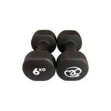 Image of Fitness Mad Neo Dumbbells, Weights 0.5kg - 6kg (Pair) (6kg, Black)