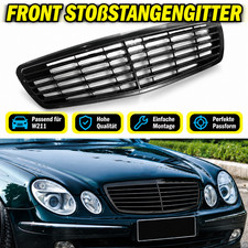 Frontgrill Glanz Schwarz Kühlergrill Nieren Für Mercedes E-Klasse W211 03-06 Frontgrill Glanz Schwarz Kühlergrill Nieren Für Mercedes E-Klasse W211 03-06