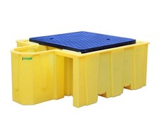 Spill Pallet for Single IBC 1110 Ltr Sump Capacity with Integrated Dispenser