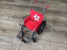 American Girl Wheelchair Berry Red For 18 Inch Dolls Retired AG Accessories