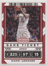 2020 Panini Contenders Draft Picks Variation Game Ticket Red Kawhi Leonard 11pj