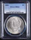 1884 Morgan Dollar PCGS MS64
