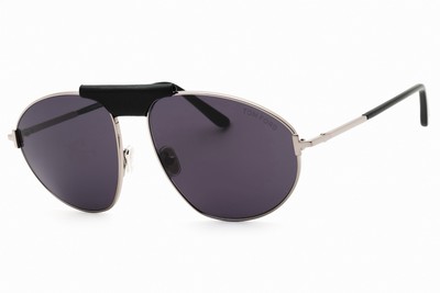 Tom Ford FT1095 Sonnenbrille 14A Light Ruthenium Smoke Herren Italien 60 mm