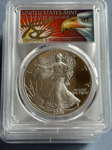 2003-W PF69 PCGS DCAM American silver eagle .