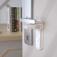 2 Pcs Door Lever Locks for Childproof Petproof, Door Handle Locks for Toddl...