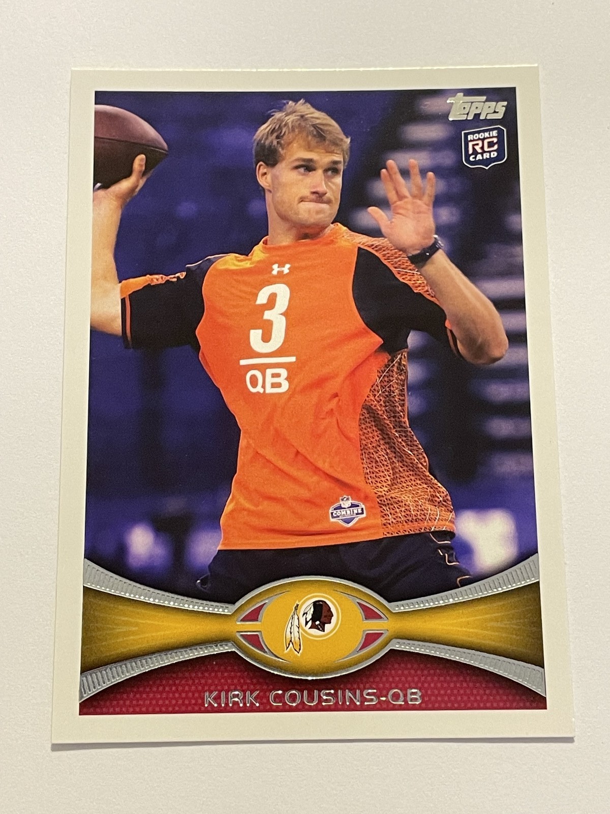 2012 Topps Football #326 - Kirk Cousins RC - Washington Redskins
