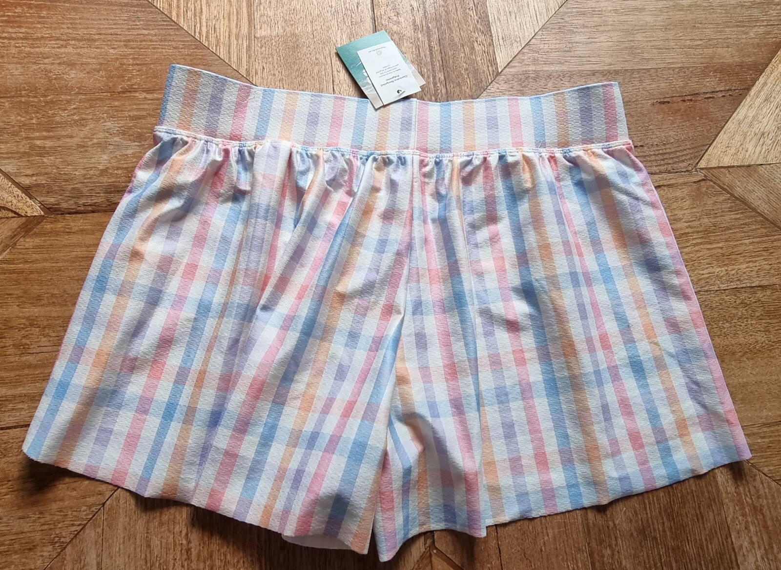 Wave Zone - Womens Check Gingham Board Shorts - Size 12 RRP $20 - Swim Bottoms