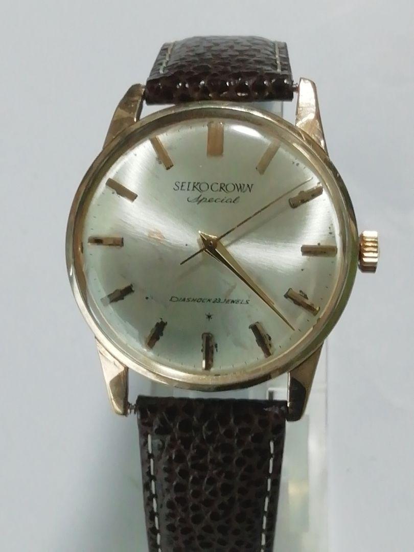 Seiko Crown Special Cal.341 Overhaul Vintage 14K Manual Winding