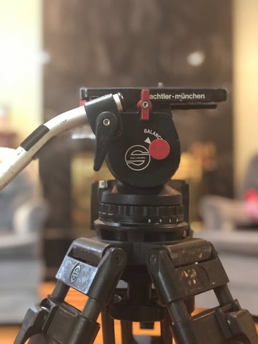 Sachtler Video 14 II 100mm FLUID HEAD with Carbon Fiber Sticks - Full Tripod
