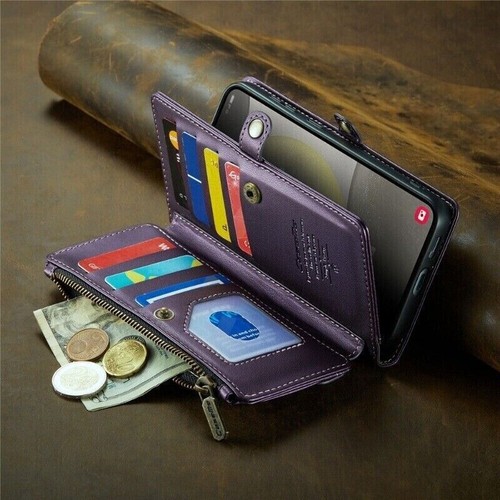 Luxury Card Wallet Zipper Cover Case For A15 A35 A55 A04 A54 A32 A33 A53 A50 - Picture 16 of 83
