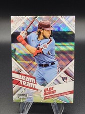 2021 Topps Stadium Club Chrome Alec Bohm Beam Team Wave Refractor RC BTC-18