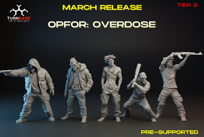 Turnbase Miniatures Modern OPFOR Overdose Criminal Element Spectre Zona Alfa