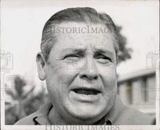 1969 Press Photo Football Coach Charlie Tate in Miami - lrs20431