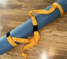 Yoga Mat Harness YELLOW Sling Carrier Strap Buckling Waist Shoulder Luggage