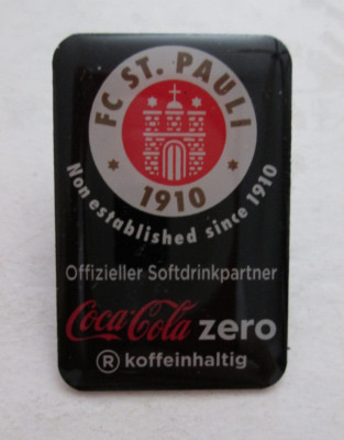 ST. Pauli 1910 Coca Cola zero Pin Neu siehe auch Fotos
