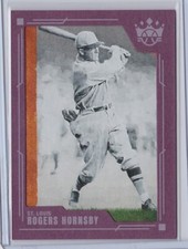 2022 Diamond Kings ROGERS HORNSBY St. Louis Cardinals PLUM FRAME #109 SP HOF