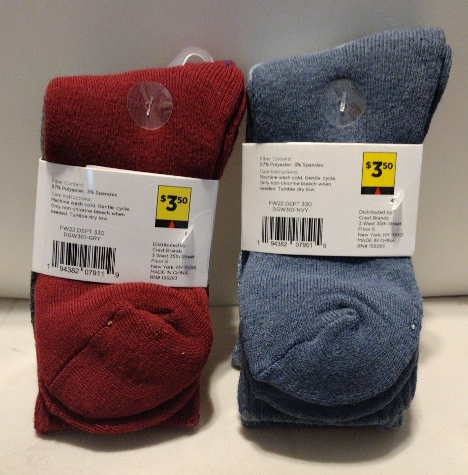 Dプライス Women Boot Socks - 4 pairs - Winter / Work Size 4-10 New with Tags