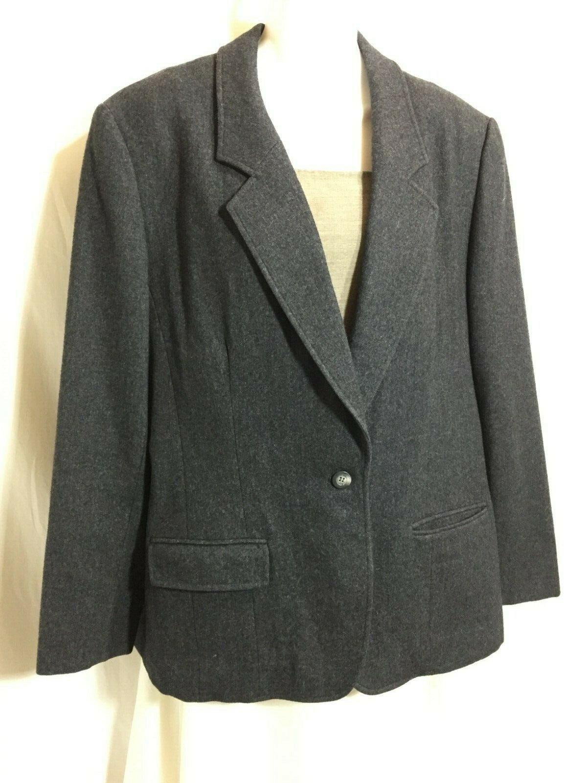 Vintage Pendleton Jacket Size 16 Classic Gray Woo… - image 7