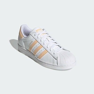 Adidas Originals Men's Superstar Shoes White/Glow Orange/Glow