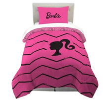 Barbie "Chevron" Kids 2pc Reversible Twin/Full Comforter Set-W27300893402