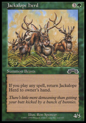 Magic the Gathering MTG Jackalope Herd (111) Exodus   LP