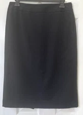 apt 9 skirt size 6 black knee length lined business professional dressy