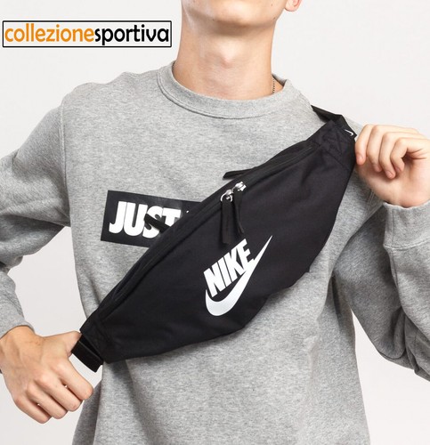 MARSUPIO TRACOLLA NIKE HERITAGE HIP PACK - BA5750-010 col. nero | eBay