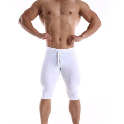 3Pack Men Long Johns Panties Running Underpants Training Sleepwear
