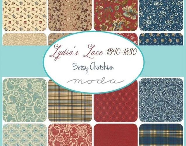 LYDIAS LACE 3 Charm Packs Betsy Chutchian Moda fabric shabby quilt sew 31680PP - Image 2 of 4