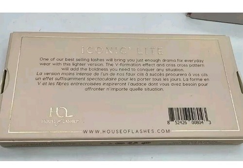 House of Lashes Precious Gem Lash Case Rose Quartz And Lot Of 3 Iconic Lite Lash - Picture 7 of 7