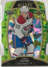 2019 2019-20 Upper Deck Allure Green Quartz Rookie #95 Cale Fleury 90/99 